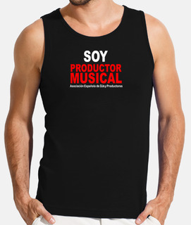 Hombre, sin mangas, negra