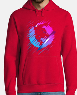 Homme, sweat, noir