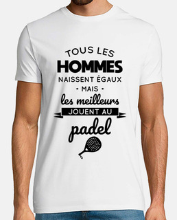 Hommes égaux meilleurs jouent padel