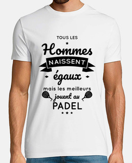 Hommes égaux meilleurs jouent padel