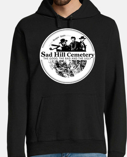 hoodie man sad hill logo