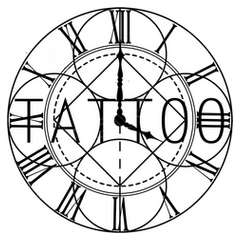 Tattoo de reloj con numeros romanos sale