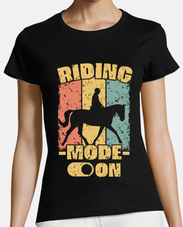 Horse riding retro