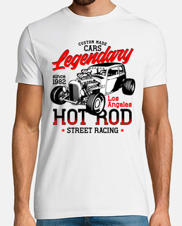 hotrod rockabilly motor t-shirt voitures classiques 1982 hot rod américain les angeles