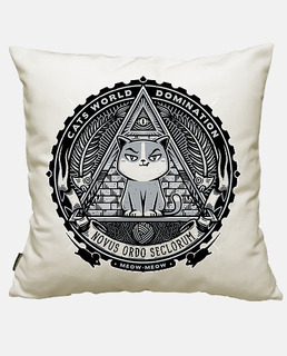 Housse de coussin coton, blanc