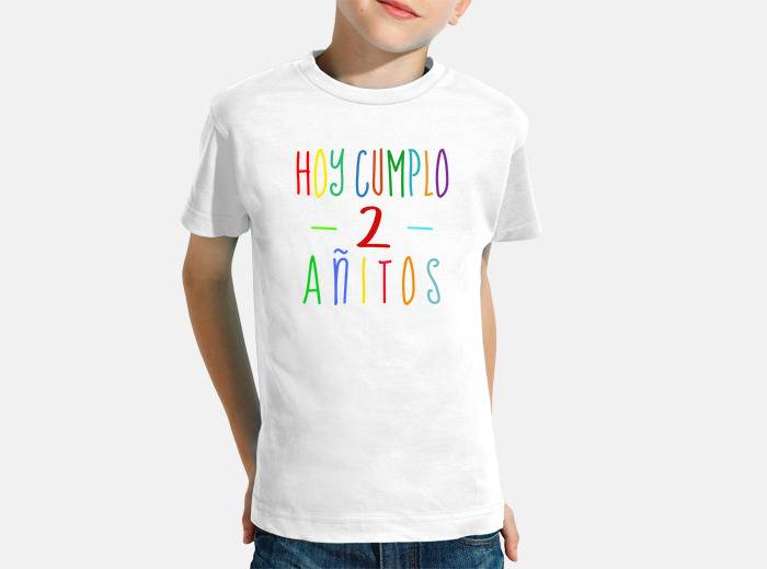  2º cumpleaños camiseta niño 2 años niño pequeño niño