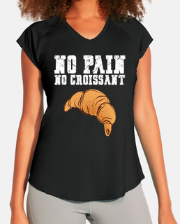 humor fitness no pain no croissant