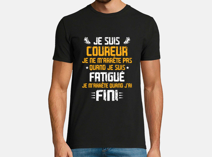 Tee shirt course discount a pied humour