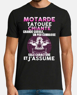 Humour Femme Motarde Tatouee Caractere