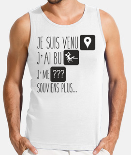 Humour je suis venu j'ai bu je me souviens plus