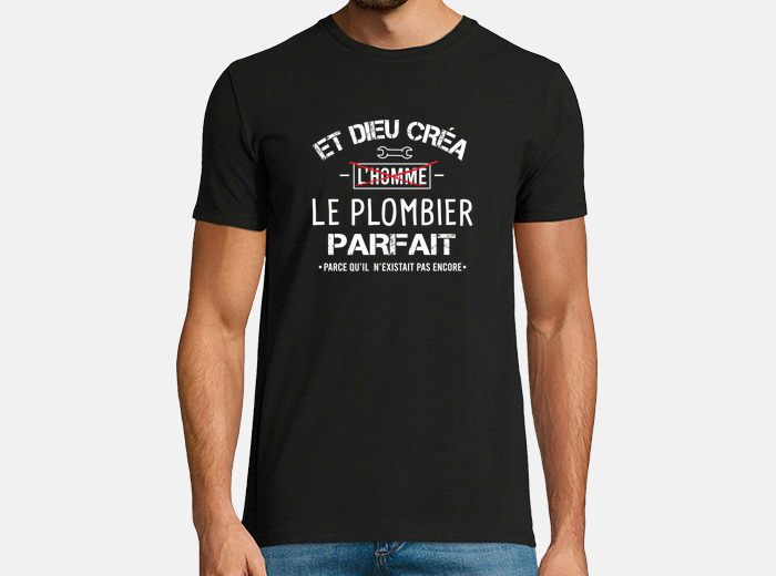 Cadeau rigolo Homme Départ à la Retraite Plombier T-shirt Homme
