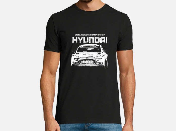 Playera hyundai wrc letras rasgadas laTostadora Mexico