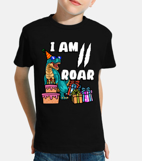 I Am 2 Roar  Dinosaur Birthday Shirt