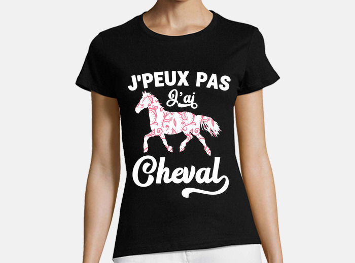 Tee shirt cheval online femme