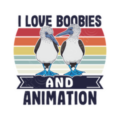 I love boobies and animation booby bird