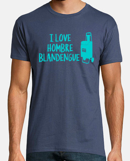 I love hombre blandengue turquesa