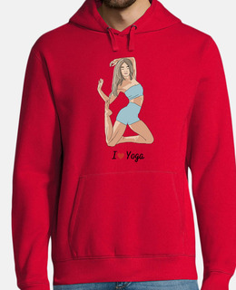 i love lo yoga - felpa pratica yoga