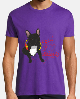 i love music - bouledogue français