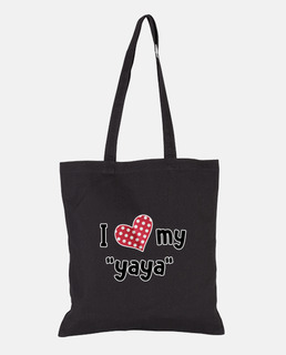 i love my yaya black bag
