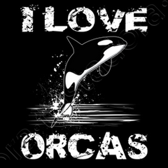 Orca Motif Whale Ocean Predator Design Animals T-Shirt