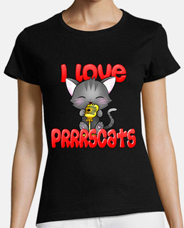 i love prrrscats - t-shirt à manches courtes