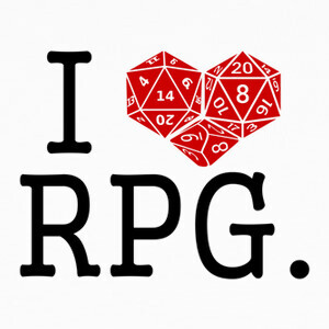 Camisetas I love RPG