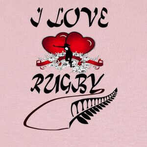 Camisetas I love Rugby femenino