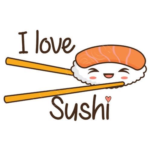 Stampa Su Tela I Love Il Sushi Tostadora It