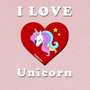 Camisetas I Love Unicorn 3