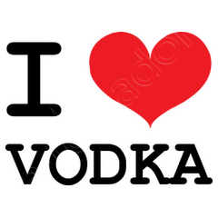 I love vodka / alcohol / humor t-shirt