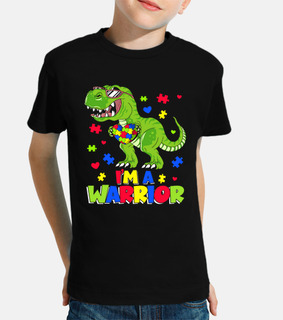 Im A Warrior Dinosaur Puzzle Piece T