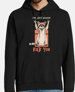 Im Just Gonna Rock You Cute Raccoon