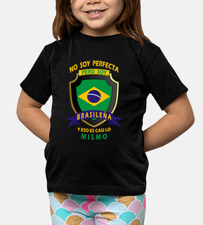 Brazil Soccer Jersey Brazilian Football Shirt Flag Kids T-Shirt