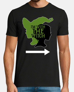 Im With The Witch Shirt Funny Halloween Couple Costume Gift For Him Boyfriend Girlfriend Love Romant