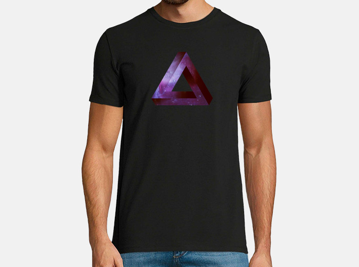 Infinite penrose triangle - violet up t-shirt | tostadora