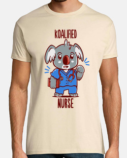 infirmière koalified - koala animal pun - chemise pour homme