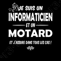 Sweat Informaticien Et Motard Cadeau Humour M Tostadora