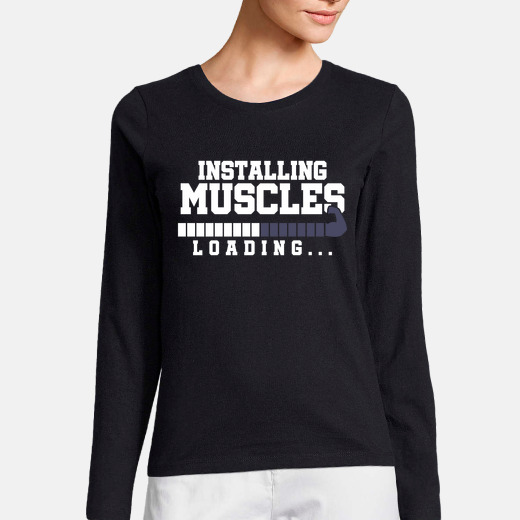 Playera installing muscles loading bodybuilder... | laTostadora México