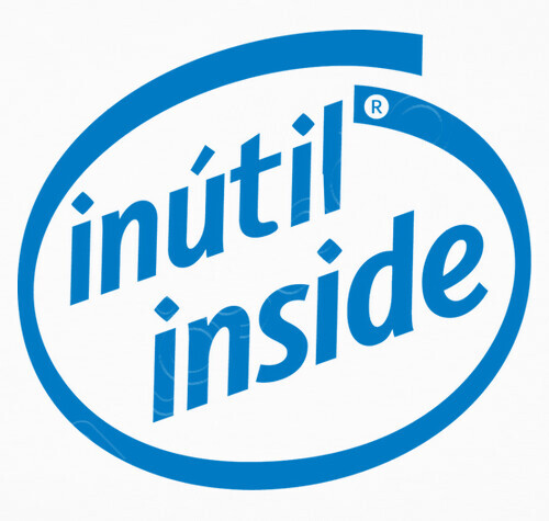 Camiseta Inútil Inside (Logo Intel Inside) | laTostadora