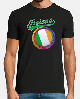 Ireland Sports 2021 Holi Color Framed Ireland Flag graphic