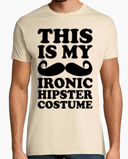 Ironic hipster costume t-shirt