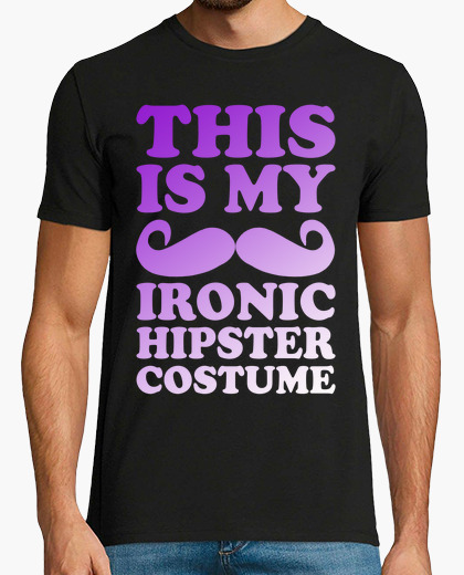 Ironic hipster costume t-shirt