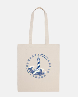 island vibes Bolsa de tela,