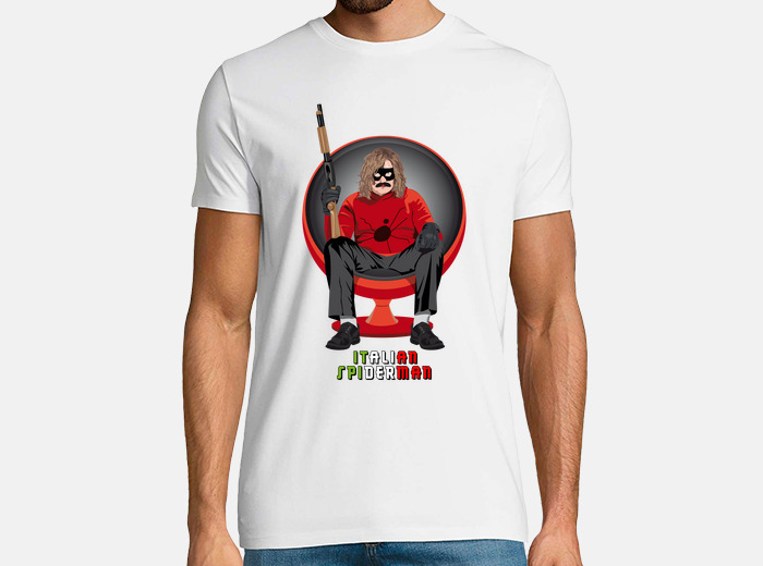 Italian spiderman t shirt Clearance