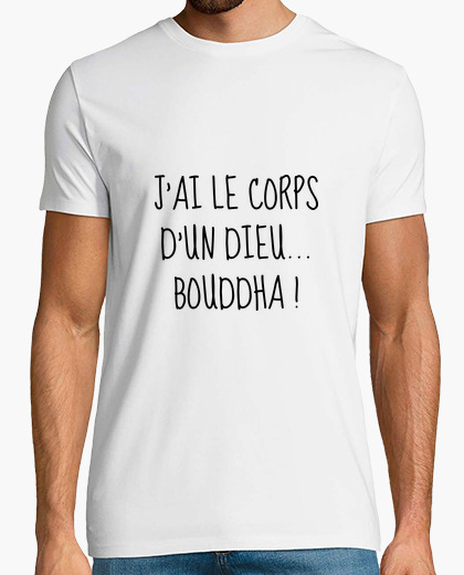 Homme Vetements Corps D Un Dieu Honte Il Est Bouddha Drole T Shirt Chemises Hauts