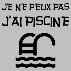 Tee Shirt J Ai Piscine Humour Citation Tostadora