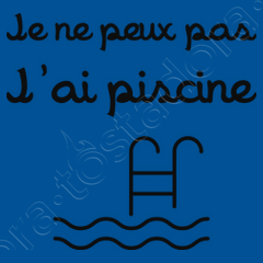 Tee Shirt J Ai Piscine Humour Citation Tostadora