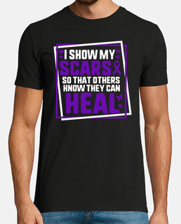 je montre mes cicatrices tee shirt violence domestique conscience violence domestique guerrier souti