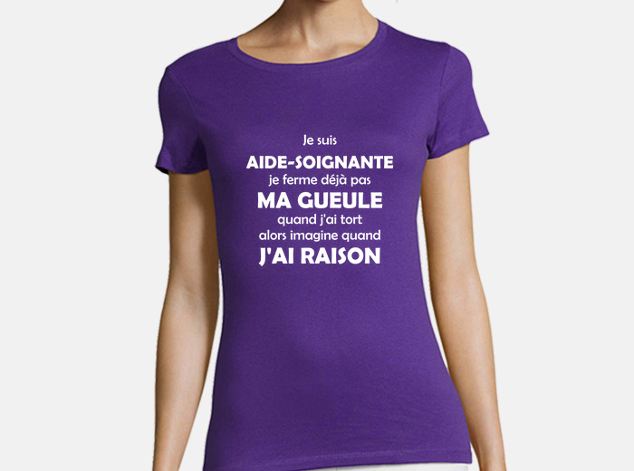 Tee shirt aide soignante hot sale