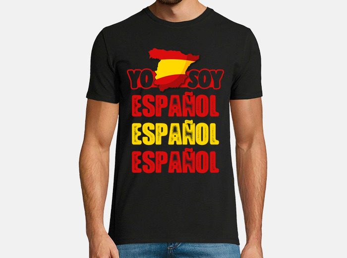 Tee shirt je suis espagnol espagnol espagnol tostadora